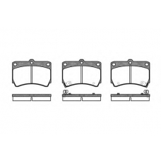 P3123.12 WOKING Комплект тормозных колодок, дисковый тормоз