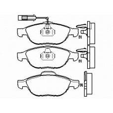 P 23 114 BREMBO Комплект тормозных колодок, дисковый тормоз