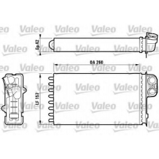 812159 VALEO Теплообменник, отопление салона