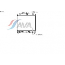 HD2081 AVA Радиатор, охлаждение двигателя