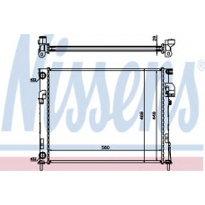 63025A NISSENS Радиатор, охлаждение двигателя