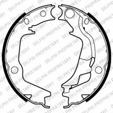 LS2011 DELPHI Комплект тормозных колодок, стояночная тормозная с
