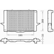 DRM33040 DENSO Радиатор, охлаждение двигателя