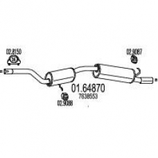 01.64870 MTS Глушитель выхлопных газов конечный
