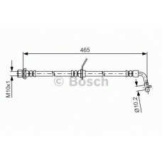 1 987 481 612 BOSCH Тормозной шланг