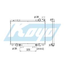 PA010535 KOYO P-tank corrugate-fin ass'y