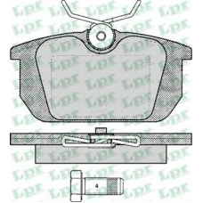 05P101 LPR Комплект тормозных колодок, дисковый тормоз