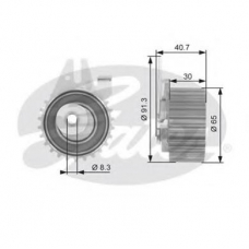 T43042 GATES Натяжной ролик, ремень грм