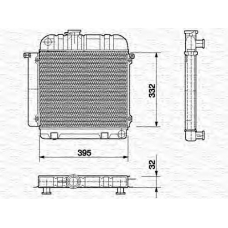 350213418000 MAGNETI MARELLI Радиатор, охлаждение двигателя