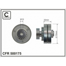 500175 CAFFARO Натяжной ролик, поликлиновой  ремень