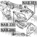 NAB-331 FEBEST Подвеска, рычаг независимой подвески колеса
