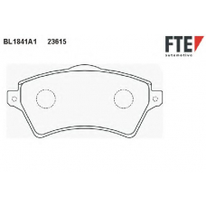 BL1841A1 FTE Комплект тормозных колодок, дисковый тормоз