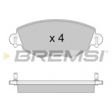 BP2926 BREMSI Комплект тормозных колодок, дисковый тормоз