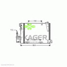 94-5259 KAGER Конденсатор, кондиционер