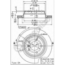 BS 8255 BRECO Тормозной диск