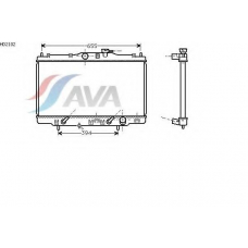 HD2102 AVA Радиатор, охлаждение двигателя