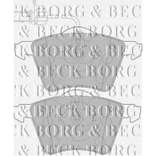 BBP1800 BORG & BECK Комплект тормозных колодок, дисковый тормоз