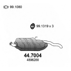 44.7004 ASSO Глушитель выхлопных газов конечный