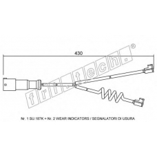 SU.187K fri.tech. Сигнализатор, износ тормозных колодок