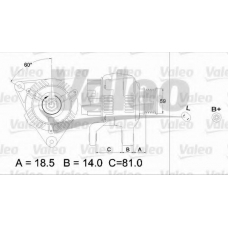 437189 VALEO Генератор