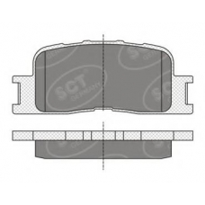 SP 334 SCT Комплект тормозных колодок, дисковый тормоз
