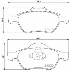 8DB 355 009-091 HELLA PAGID Комплект тормозных колодок, дисковый тормоз