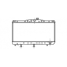 TO2103 AVA Радиатор, охлаждение двигателя