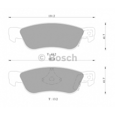 0 986 505 701 BOSCH Комплект тормозных колодок, дисковый тормоз