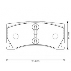 573372B BENDIX Комплект тормозных колодок, дисковый тормоз