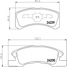 8DB 355 012-051 HELLA PAGID Комплект тормозных колодок, дисковый тормоз