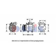 851837N AKS DASIS Компрессор, кондиционер