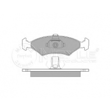 025 207 5318 MEYLE Комплект тормозных колодок, дисковый тормоз