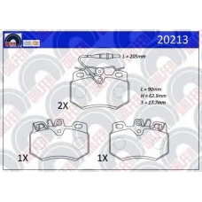 20213 GALFER Комплект тормозных колодок, дисковый тормоз