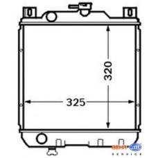 8MK 376 704-791 HELLA Радиатор, охлаждение двигателя