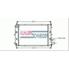 1892971 KUHLER SCHNEIDER Радиатор, охлаждение двигател