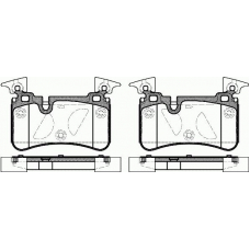 P12673.00 WOKING Комплект тормозных колодок, дисковый тормоз