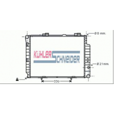 0310401 KUHLER SCHNEIDER Радиатор, охлаждение двигател