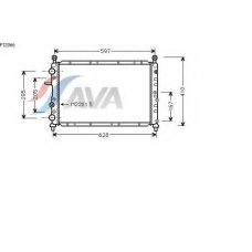 FT2066 AVA Радиатор, охлаждение двигателя