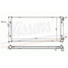 65268 NISSENS Охладитель, охлаждение двигателя