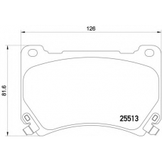 P 30 052 BREMBO Комплект тормозных колодок, дисковый тормоз