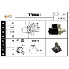 TR9001 SNRA Стартер