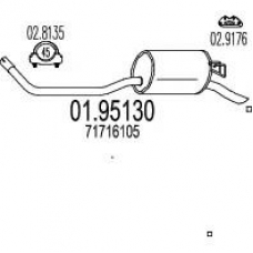 01.95130 MTS Глушитель выхлопных газов конечный