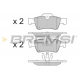 BP3280 BREMSI Комплект тормозных колодок, дисковый тормоз