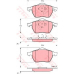 GDB1275 TRW Комплект тормозных колодок, дисковый тормоз