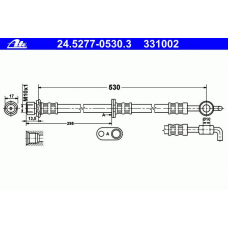 24.5277-0530.3 ATE Тормозной шланг