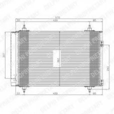 TSP0225548 DELPHI Конденсатор, кондиционер