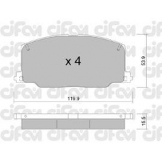 822-067-0 CIFAM Комплект тормозных колодок, дисковый тормоз