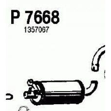 P7668 FENNO Средний глушитель выхлопных газов