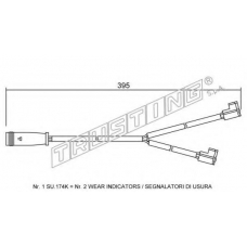 SU.174K TRUSTING Сигнализатор, износ тормозных колодок