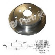 IBP-1217 IPS Parts Тормозной диск